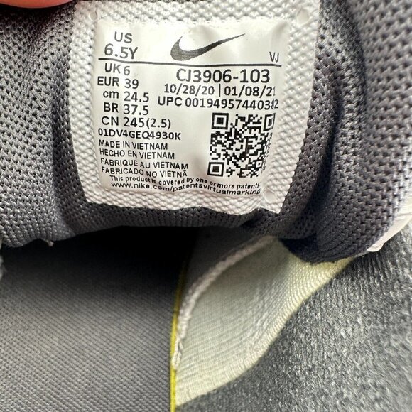 Nike Air Max 95 Recraft GS White Game Royal Grey Youth Shoe CJ3906-103 Size 6.5Y - Picture 13 of 13